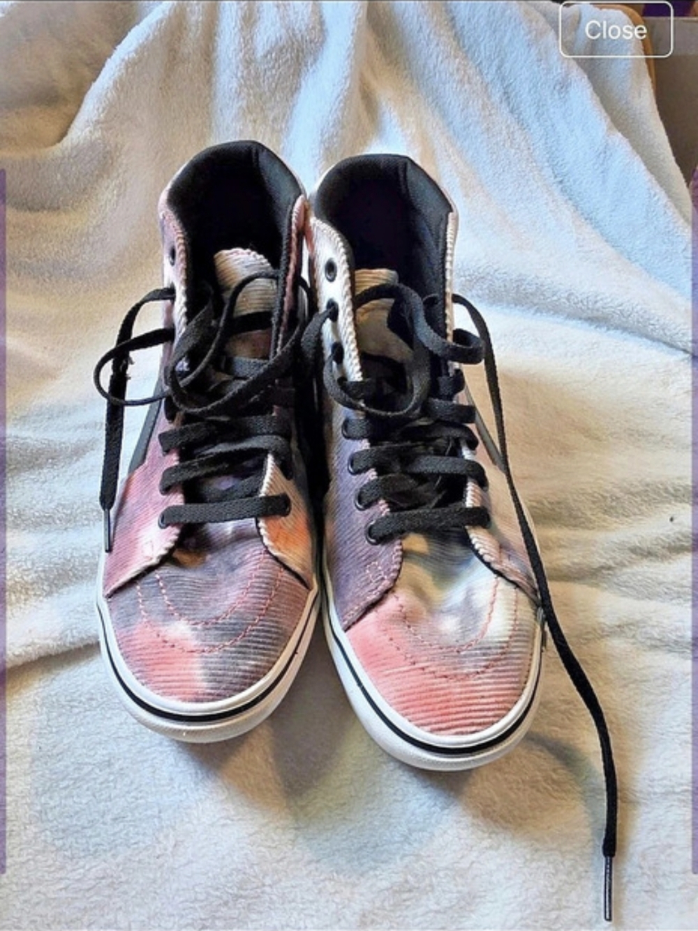 Vans Sk8-Hi Mixed Corduroy Multi High-Top Sneakers Pink & Black